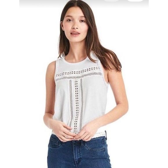 GAP Boho Crochet Swing Tank Like New! - Picture 4 of 13